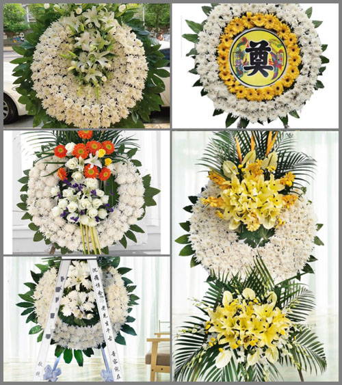 山东青岛即墨市蓝村镇蓝村三里村花圈速递